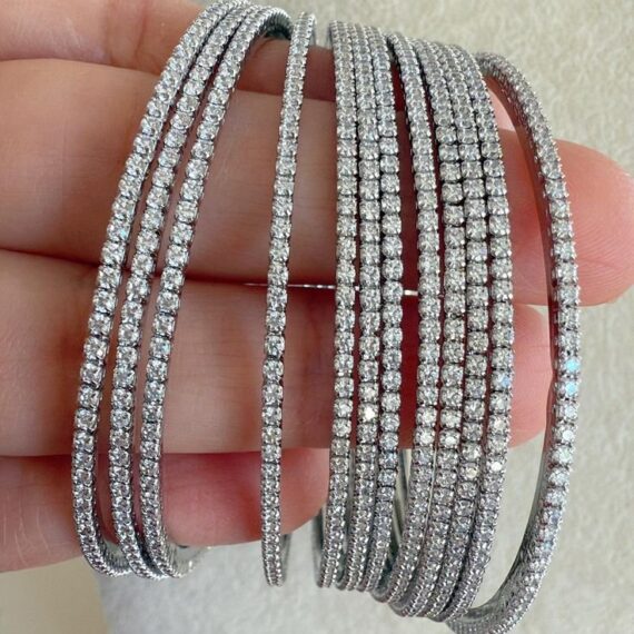 silver bangles
