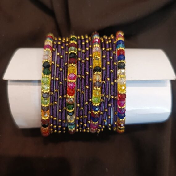 purple bangles set