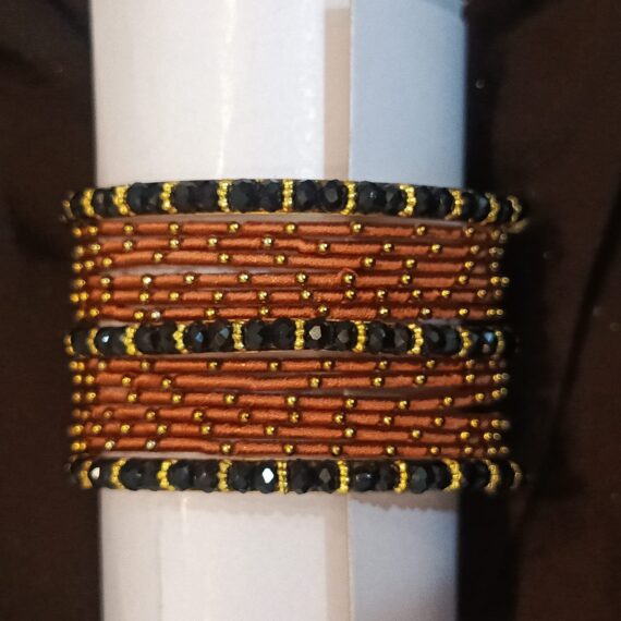 Orange & Black Bangles set