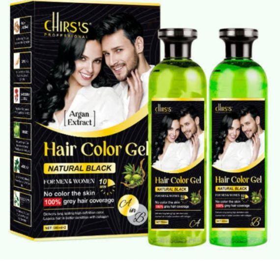 Chirss Black Hair Color Gel