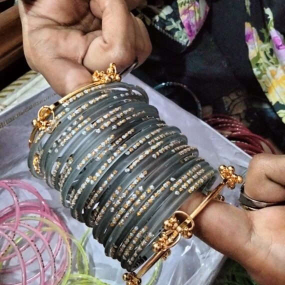 Kashmiri Churiyan with Kara Sawa 2 Grey