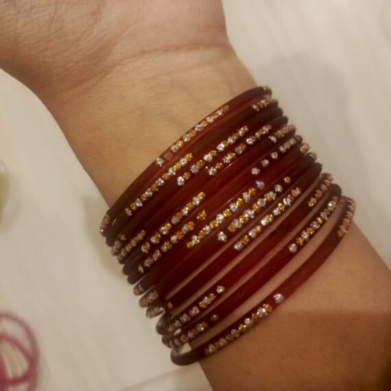 Kashmiri Churiyan Sawa 2 Maroon