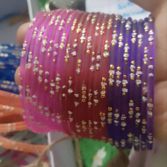 Kashmiri Churiyan 3 Colors Dhai Size (2.8)