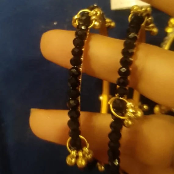 Kashmiri Kara Black Sawa 2 (Pair)