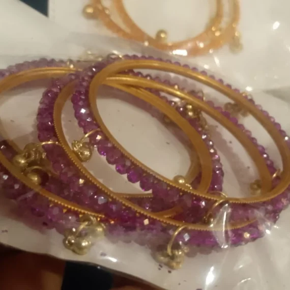 Kashmiri Kara Dark Purple Sawa 2 (Pair)